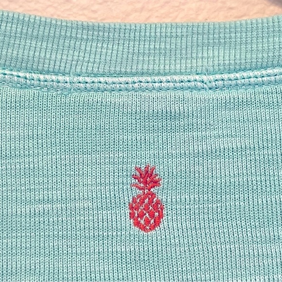 TOMMY BAHAMA Tobago Bay Crewneck Sweatshirt Pima coton, aqua blue, size L - Picture 6 of 12